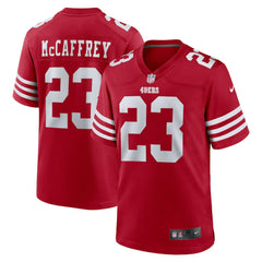 NFL Christian McCaffrey San Francisco 49ers Game Player Jersey - Scarlet