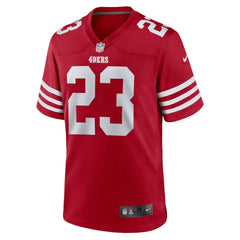 NFL Christian McCaffrey San Francisco 49ers Game Player Jersey - Scarlet