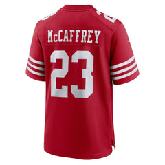 NFL Christian McCaffrey San Francisco 49ers Game Player Jersey - Scarlet
