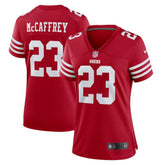 NFL Christian McCaffrey San Francisco 49ers Women's Player Jersey - Scarlet