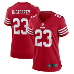NFL Christian McCaffrey San Francisco 49ers Women's Player Jersey - Scarlet