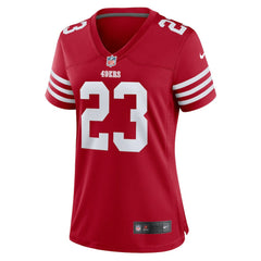 NFL Christian McCaffrey San Francisco 49ers Women's Player Jersey - Scarlet