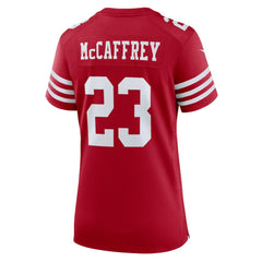 NFL Christian McCaffrey San Francisco 49ers Women's Player Jersey - Scarlet