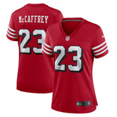 Christian McCaffrey San Francisco 49ers Women's Player Jersey Scarlet