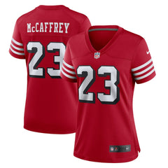 Christian McCaffrey San Francisco 49ers Women's Player Jersey Scarlet