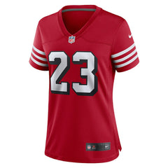 Christian McCaffrey San Francisco 49ers Women's Player Jersey Scarlet