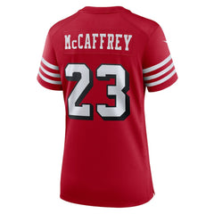 NFL Christian McCaffrey San Francisco 49ers Women's Player Jersey - Scarlet