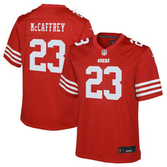 NFL Christian McCaffrey San Francisco 49ers Youth Game Jersey - Scarlet