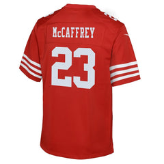 NFL Christian McCaffrey San Francisco 49ers Youth Game Jersey - Scarlet