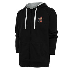 Cleveland Browns Antigua Team Logo Victory Full-Zip Hoodie Black