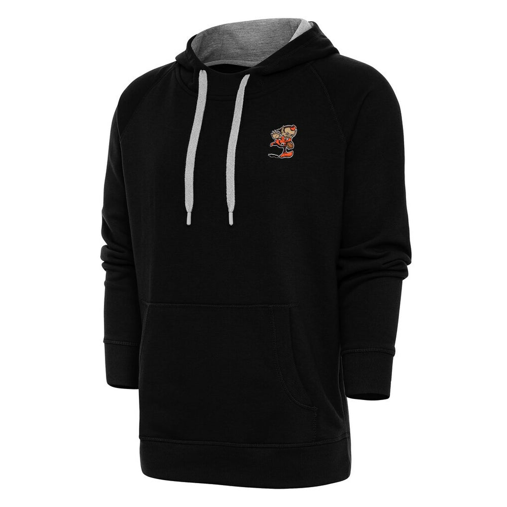 Cleveland Browns Antigua Team Logo Victory Pullover Hoodie Black
