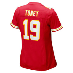 NFL Kadarius Toney Kansas City Chiefs Women's Game Player Jersey - Red