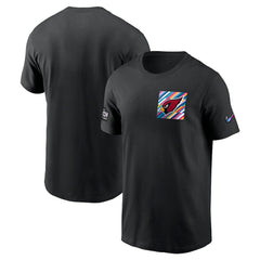 Arizona Cardinals Crucial Catch Sideline Tri-Blend T-Shirt Black