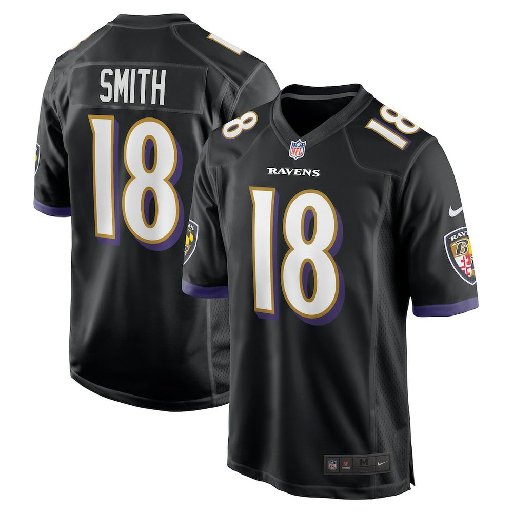 NFL Roquan Smith Baltimore Ravens Alternate Game Jersey - Black