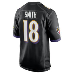 NFL Roquan Smith Baltimore Ravens Alternate Game Jersey - Black