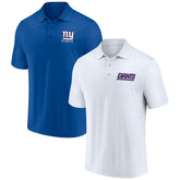 New York Giants Lockup Two-Pack Polo Set White/Royal