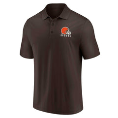 Cleveland Browns Lockup Two-Pack Polo Set White/Brown