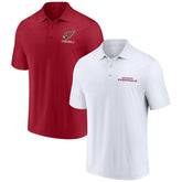 Arizona Cardinals Lockup Two-Pack Polo Set White/Cardinal