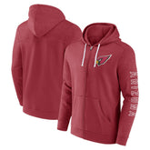 Arizona Cardinals Offensive Lineup Hoodie Full-Zip Hoodie Cardinal