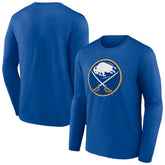 NHL Buffalo Sabres Primary Logo Team Long Sleeve T-Shirt - Royal