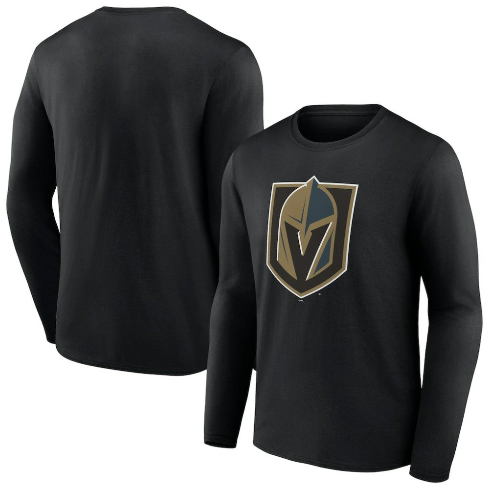 NHL Vegas Golden Knights Primary Logo Team Long Sleeve T-Shirt - Black