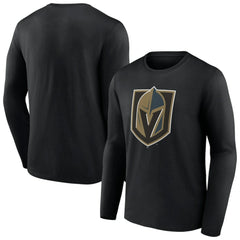 NHL Vegas Golden Knights Primary Logo Team Long Sleeve T-Shirt - Black