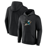 NHL San Jose Sharks Primary Team Logo Pullover Hoodie - Black