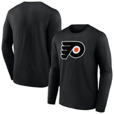 NHL Philadelphia Flyers Primary Logo Team Long Sleeve T-Shirt - Black