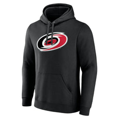 NHL Carolina Hurricanes Primary Team Logo Pullover Hoodie - Black