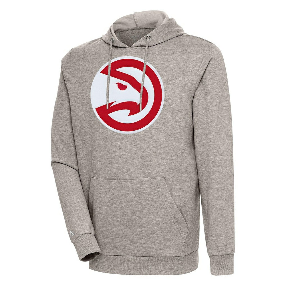 Atlanta Hawks Antigua Action Pullover Hoodie Oatmeal