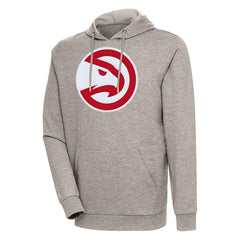 Atlanta Hawks Antigua Action Pullover Hoodie Oatmeal