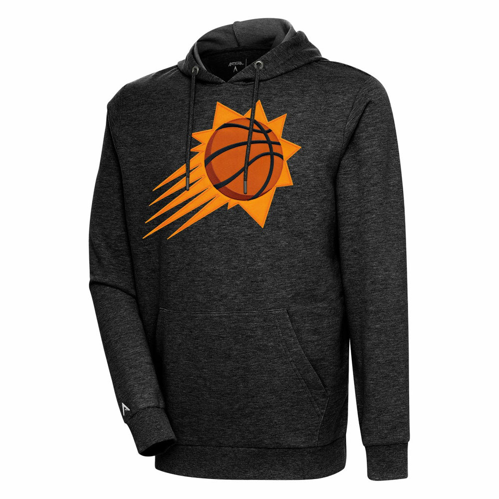 Phoenix Suns Antigua Action Pullover Hoodie Heather Black