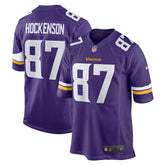 NFL T.J. Hockenson Minnesota Vikings Game Player Jersey - Purple