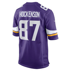 NFL T.J. Hockenson Minnesota Vikings Game Player Jersey - Purple