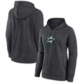 NHL Dallas Stars Women's Primary Logo Pullover Hoodie - Charcoal