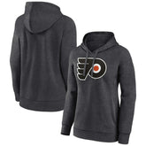 NHL Philadelphia Flyers Women's Primary Logo Pullover Hoodie - Charcoal