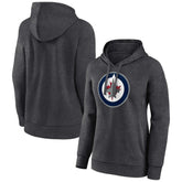 NHL Winnipeg Jets Women's Primary Logo Pullover Hoodie - Charcoal