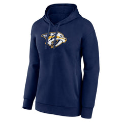 NHL Nashville Predators Women's Primary Logo Pullover Hoodie - Navy