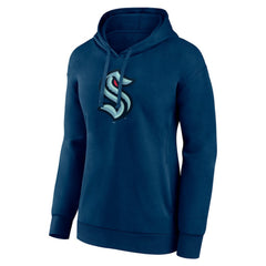 NHL Seattle Kraken Women's Primary Logo Pullover Hoodie - Deep Sea Blue