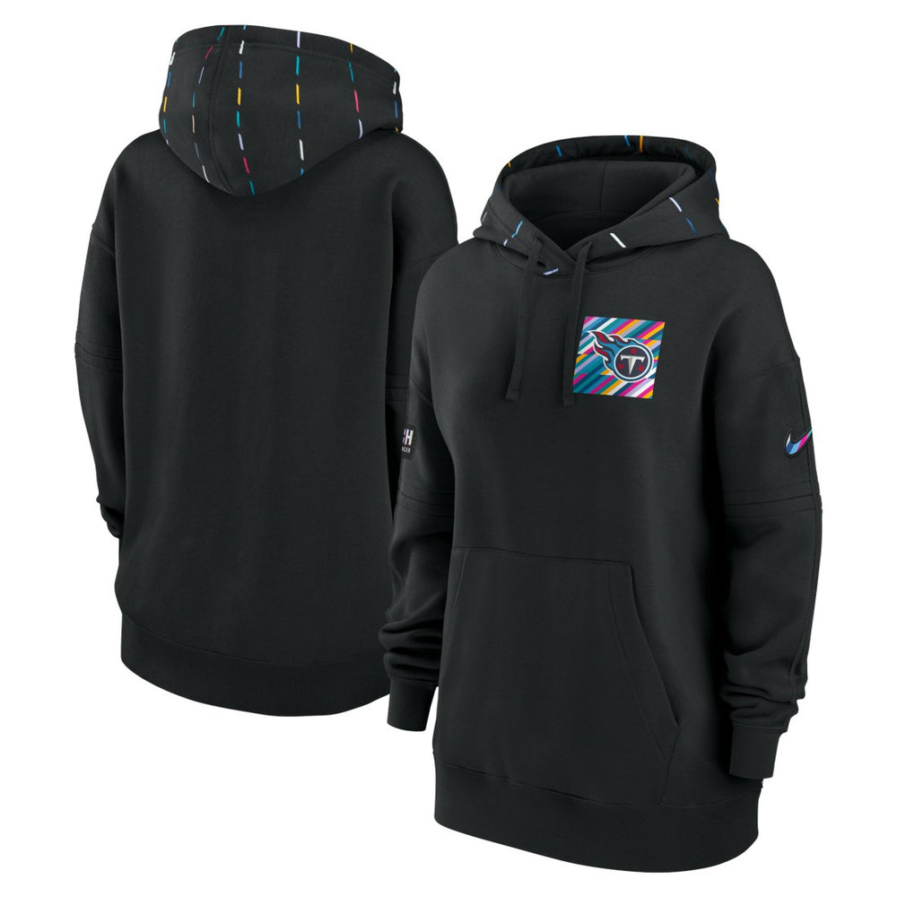 Tennessee Titans Women's 2023 NFL Crucial Catch Club Pullover Hoodie Black