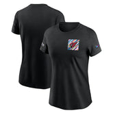 Arizona Cardinals Women's Crucial Catch Sideline Tri-Blend T-Shirt Black