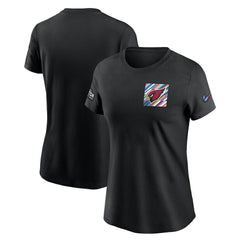 Arizona Cardinals Women's Crucial Catch Sideline Tri-Blend T-Shirt Black
