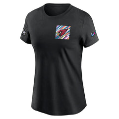 Arizona Cardinals Women's Crucial Catch Sideline Tri-Blend T-Shirt Black
