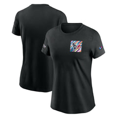 Houston Texans Women's Crucial Catch Sideline Tri-Blend T-Shirt Black