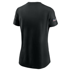 Houston Texans Women's Crucial Catch Sideline Tri-Blend T-Shirt Black