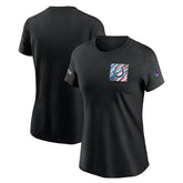 Indianapolis Colts Women's Crucial Catch Sideline Tri-Blend T-Shirt Black