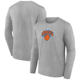 New York Knicks Primary Team Logo Long Sleeve T-Shirt Gray