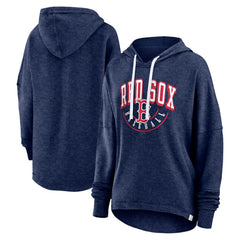 Boston Red Sox Fanatics Women's Luxe Pullover Hoodie - Heather Navy Hoodies