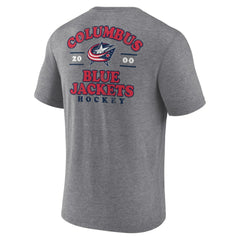 NHL Columbus Blue Jackets Fanatics Winger Tri-Blend T-Shirt - Heather Gray