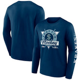 NHL Seattle Kraken Fanatics Rinkside Long Sleeve T-Shirt - Deep Sea Blue